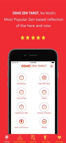 Osho Zen Tarot для iOS — скриншот 1