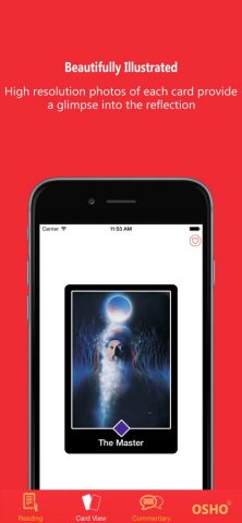 Osho Zen Tarot для iOS — скриншот 2