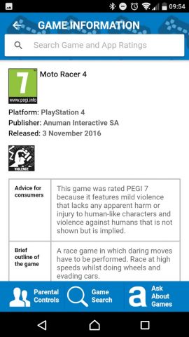 PEGI Ratings для Android — скриншот 4