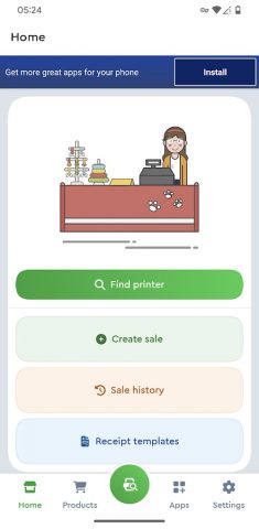 POS-принтер – распечатайте чек для Android — скриншот 1