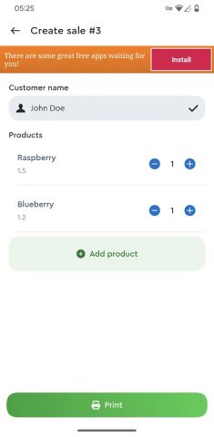 POS-принтер – распечатайте чек для Android — скриншот 2