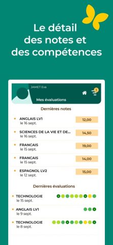 PRONOTE для iOS — скриншот 4