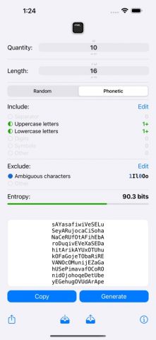 PSWD: Password Generator для iOS — скриншот 2