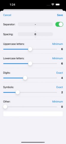PSWD: Password Generator для iOS — скриншот 3