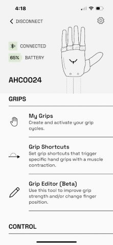 PSYONIC Ability Hand для Android — скриншот 2