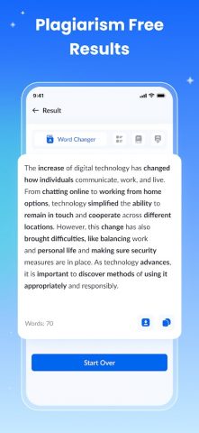 Paraphrase Tool — Ai Writer для Android — скриншот 5