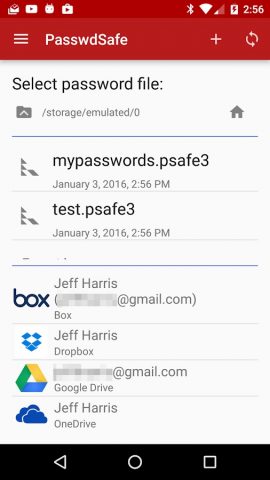 PasswdSafe — Password Safe для Android — скриншот 1