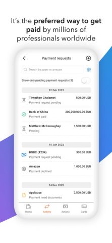 Payoneer для iOS — скриншот 5