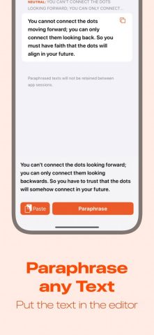 Перефраз — AI инструмент для iOS — скриншот 1