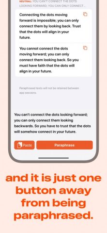 Перефраз — AI инструмент для iOS — скриншот 2