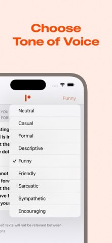 Перефраз — AI инструмент для iOS — скриншот 4