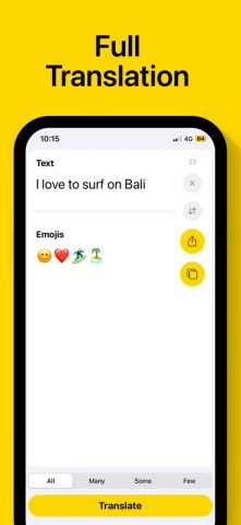 Переводчик Эмодзи для iOS — скриншот 3