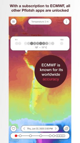 Pflotsh ECMWF для Android — скриншот 1