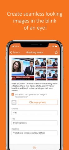 PhotoFunia для iOS — скриншот 2