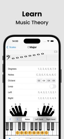Piano Chords and Scales для iOS — скриншот 4