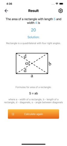 Площади фигур для iOS — скриншот 3