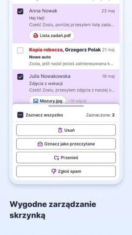 Poczta o2 для Android — скриншот 2