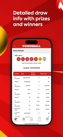 Powerball Lottery для iOS — скриншот 3