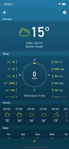 Приложение Термометр для iOS — скриншот 2