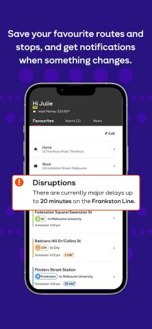 Public Transport Victoria app для Android — скриншот 3