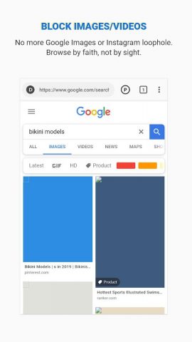 Purity: Safe Browser для Android — скриншот 2