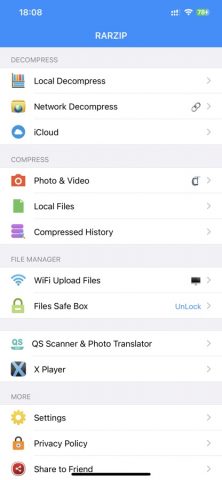 RARZIP — Rar Zip Открыватель — скриншот 1