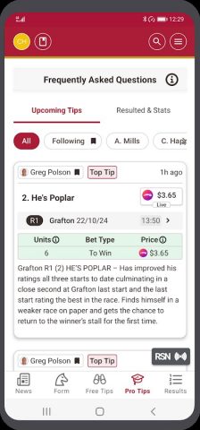 Racenet – Horse Racing Form для Android — скриншот 1