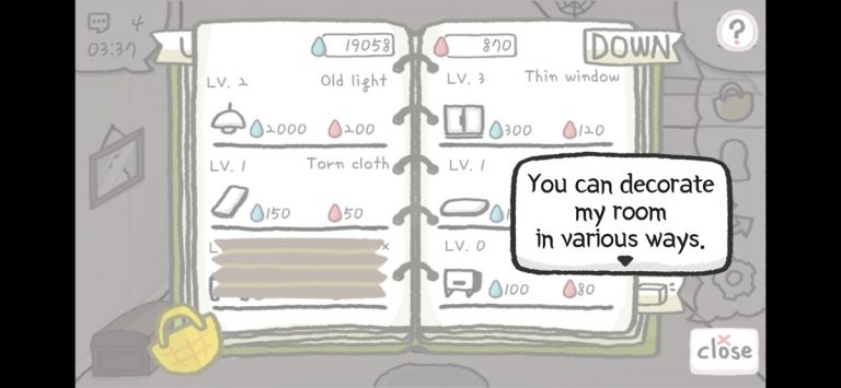 Rainy attic room для iOS — скриншот 5