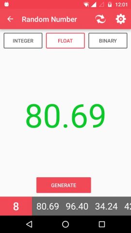 Randomizer для Android — скриншот 3