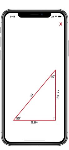 Расчет треугольника для iOS — скриншот 3