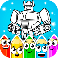 Раскраски : роботы для Android
