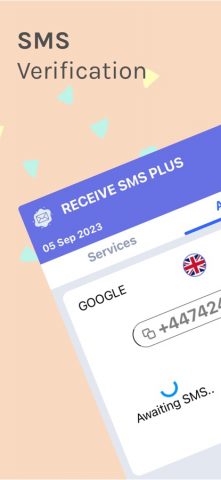 Receive SMS Plus для iOS — скриншот 1