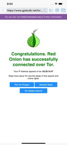 Red Onion — Darknet Browser для iOS — скриншот 1