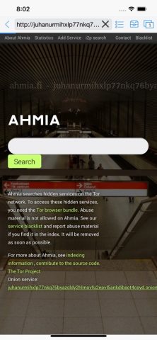 Red Onion — Darknet Browser для iOS — скриншот 2