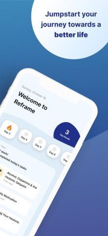 Reframe: Drink Less & Thrive для iOS — скриншот 2