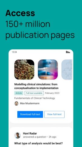 ResearchGate для Android — скриншот 1