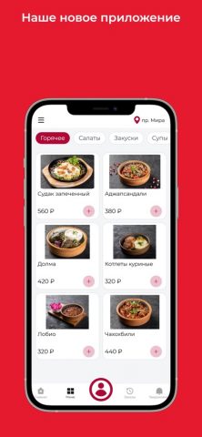 Ресторан Сациви для iOS — скриншот 1