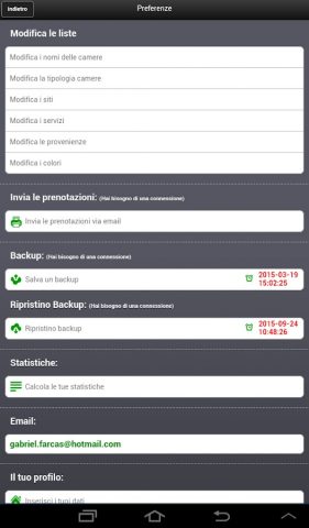Roomplan BnB calendario для Android — скриншот 4