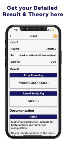 Rounding Calculator для iOS — скриншот 3