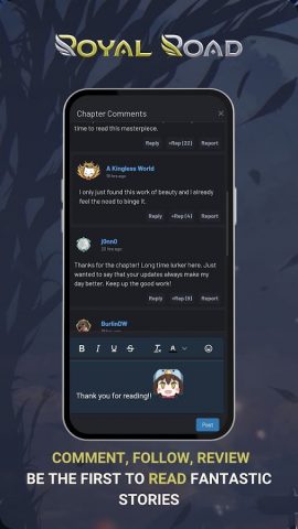 Royal Road — Read Stories для Android — скриншот 1