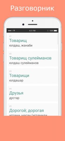 Русско-лезгинский разговорник для iOS — скриншот 2