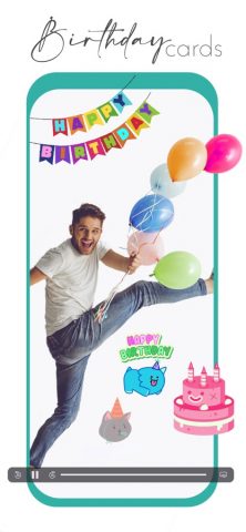 С Днем Рождения Video Maker GI для iOS — скриншот 1