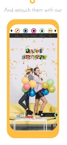 С Днем Рождения Video Maker GI для iOS — скриншот 4