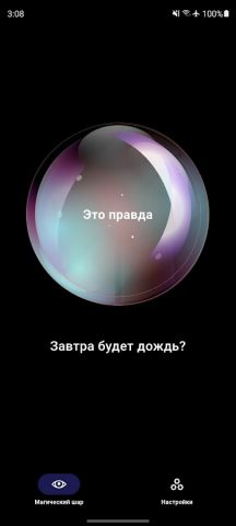 Шар предсказаний для Android — скриншот 1