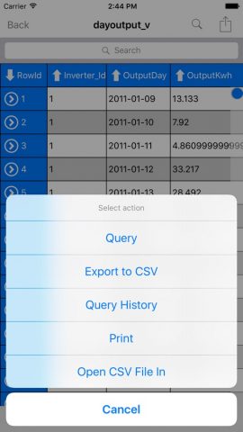 SQLite — Browse Editor Manager для iOS — скриншот 3