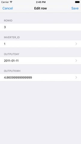 SQLite — Browse Editor Manager для iOS — скриншот 4