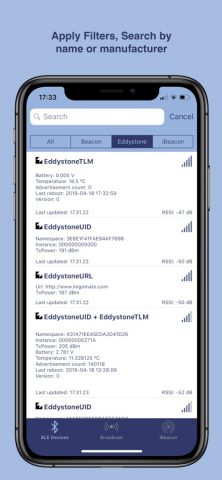 Scanner Bluetooth для iOS — скриншот 2