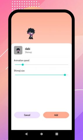 Shimeji-ee для Android — скриншот 2