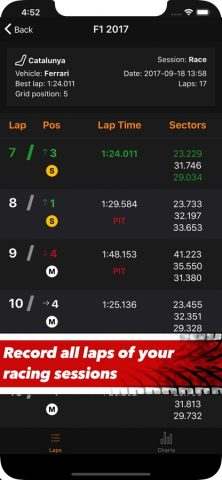 Sim Racing Telemetry для iOS — скриншот 1