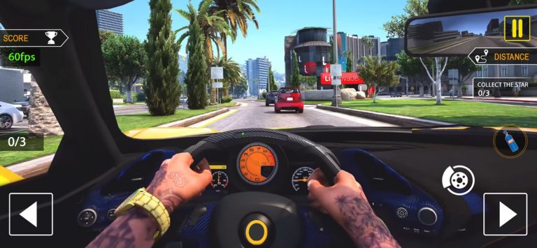 Симулятор вождения автомоби 3d для iOS — скриншот 2